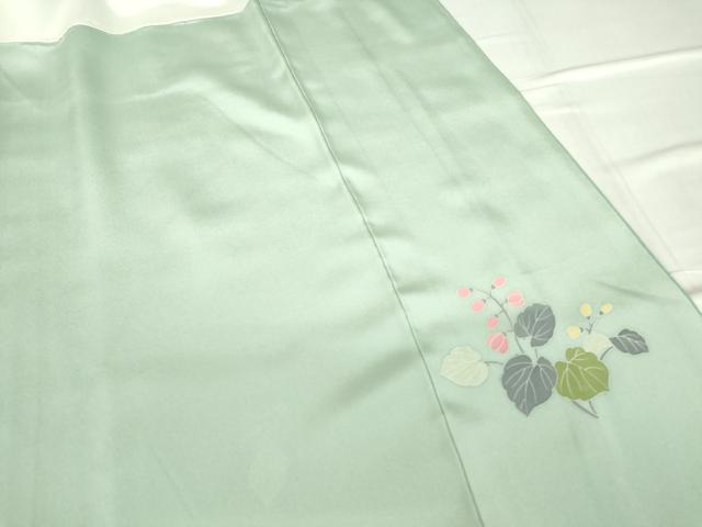 平和屋着物●訪問着　友禅　枝花文　暈し染め　正絹　逸品　DABC3426az