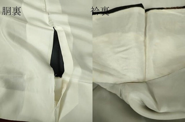 平和屋着物●訪問着　本場大島紬　絞り　舞花文　正絹　逸品　DABC3429az