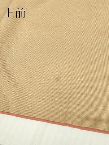 平和屋着物●江戸小紋　万筋　遠州茶色×枯色　正絹　逸品　DABC3432az