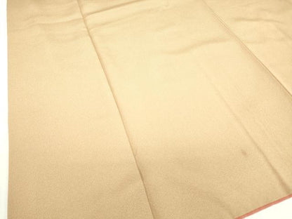平和屋着物●江戸小紋　万筋　遠州茶色×枯色　正絹　逸品　DABC3432az