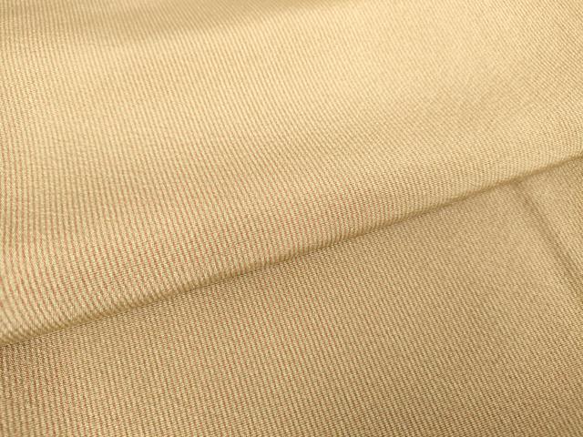 平和屋着物●江戸小紋　万筋　遠州茶色×枯色　正絹　逸品　DABC3432az