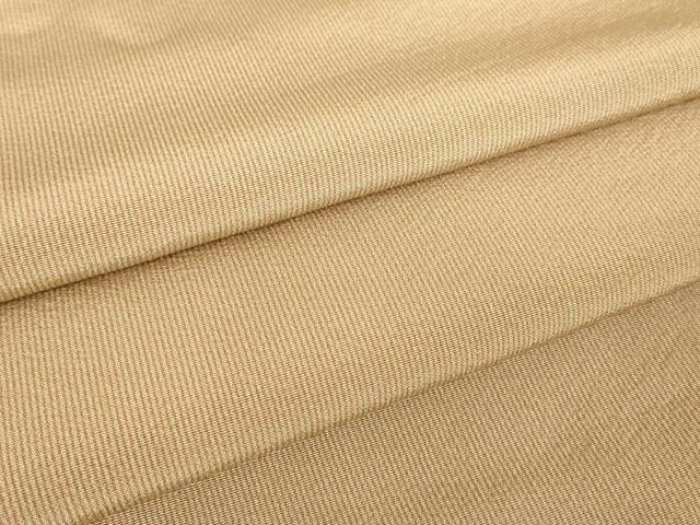 平和屋着物●江戸小紋　万筋　遠州茶色×枯色　正絹　逸品　DABC3432az