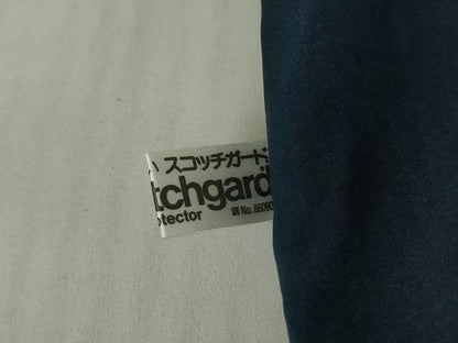 平和屋着物●阿波藍伝統工芸　金子正　小紋　藍　花唐草間道　正絹　逸品　未使用　DABC3442az