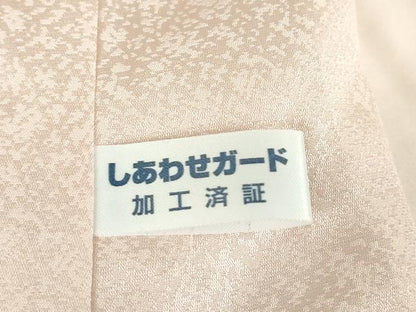 平和屋着物●訪問着　駒刺繍　吉祥花文　正絹　逸品　DABC3443az
