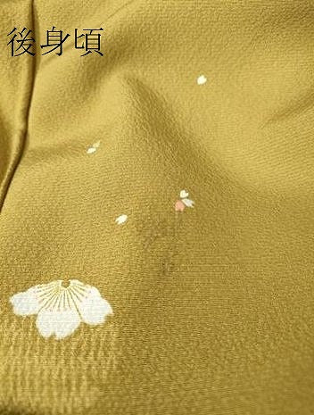 平和屋着物●上質な小紋　舞桜文　正絹　逸品　DABC3444az
