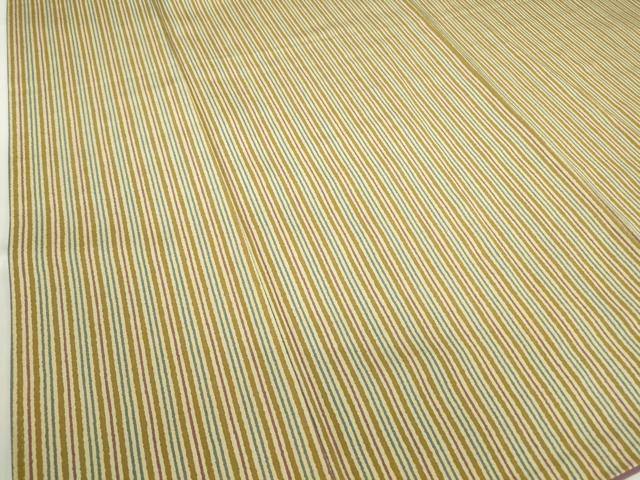 平和屋着物●上質な小紋　縞　正絹　逸品　未使用　DABC3445az