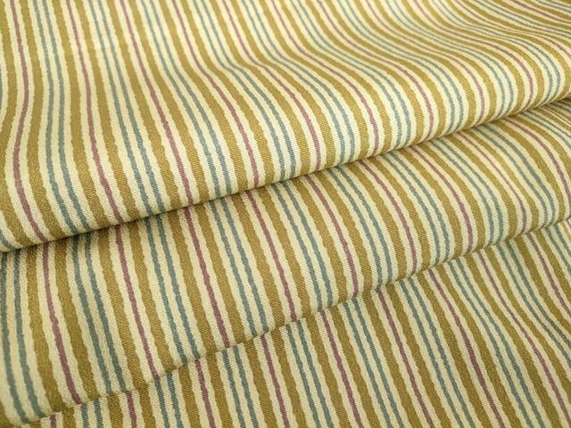 平和屋着物●上質な小紋　縞　正絹　逸品　未使用　DABC3445az
