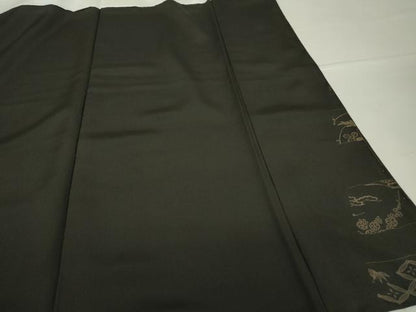 平和屋着物●上質な小紋　横段吉祥花文　正絹　逸品　未使用　DABC3449az