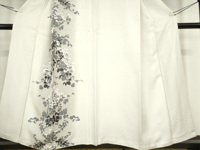 平和屋着物●訪問着　枝葉文　暈し染め　正絹　逸品　DABC3514az