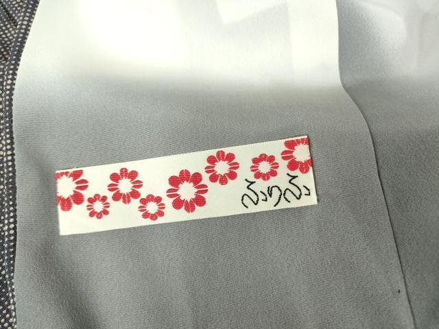 平和屋着物●江戸小紋　市松文　正絹　逸品　DABC3518az