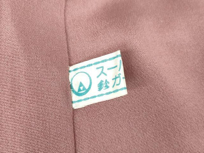 平和屋着物●上質な色無地　木目地紋　石竹色　鈴乃屋扱い　正絹　逸品　DABC3523az