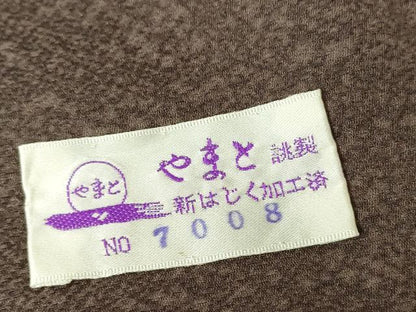 平和屋着物●上質な小紋　作家物　霞文　暈し染め　鬼しぼ縮緬　やまと誂製　正絹　逸品　DABC3527az