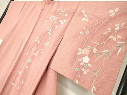 平和屋着物●訪問着　辻が花　絞り　暈し染め　金彩　正絹　逸品　DABC3530az