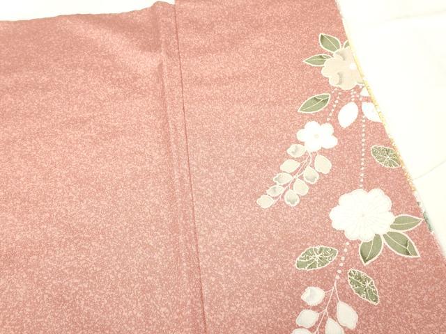平和屋着物●訪問着　辻が花　絞り　暈し染め　金彩　正絹　逸品　DABC3530az