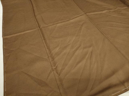 平和屋着物●上質な色無地　入子菱地紋　香染色　正絹　逸品　未使用　DABC3531az