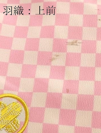 平和屋着物●男性　色紋付　羽織セット　菱地紋　キングサイズ　洗える着物　DABC3536az