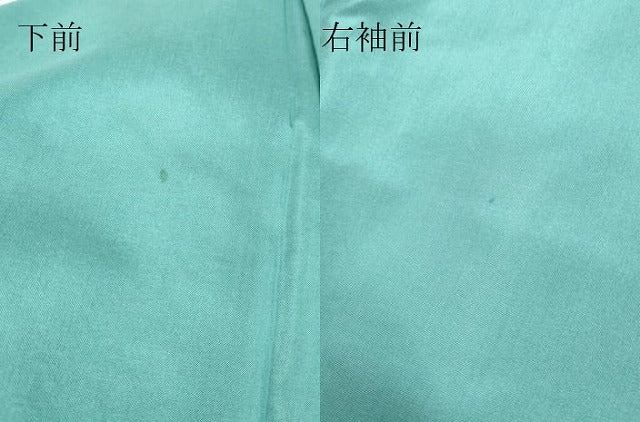 平和屋着物●訪問着　紬地　草花文　手描き　暈し染め　正絹　逸品　DABC3542az