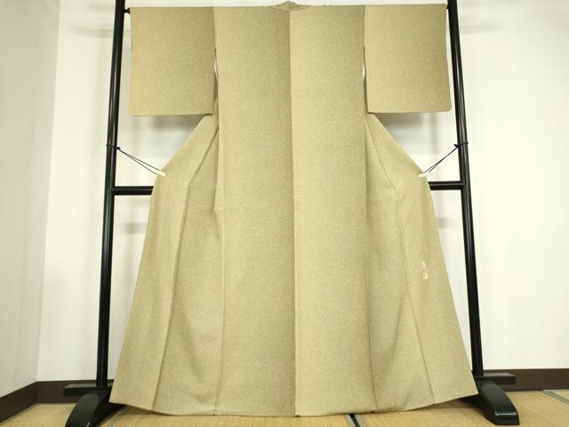 平和屋着物●東京染伝統工芸士　金田昇　江戸小紋　縞　正絹　逸品　DABC3543az