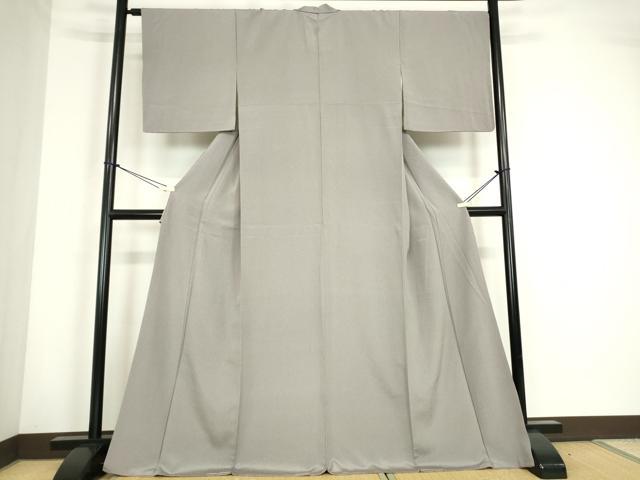 平和屋着物●上質な色無地　霞地紋　薄色　正絹　逸品　DABC3547az