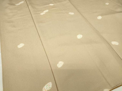 平和屋着物●上質な小紋　ぽっくり下駄　舞花文　正絹　逸品　DABC3551az