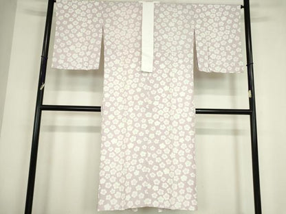 平和屋着物●長襦袢　無双仕立て　舞梅文　正絹　逸品　DABC3556az