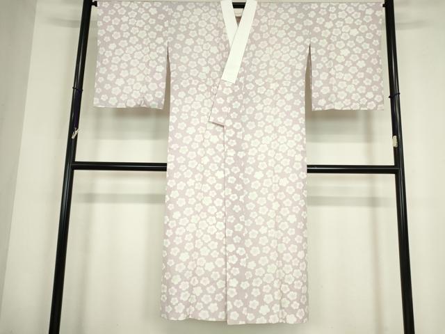 平和屋着物●長襦袢　無双仕立て　舞梅文　正絹　逸品　DABC3556az