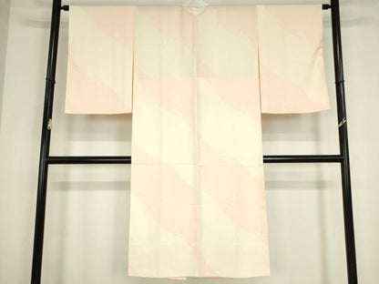 平和屋着物●長襦袢　無双仕立て　草花文　正絹　逸品　DABC3559az