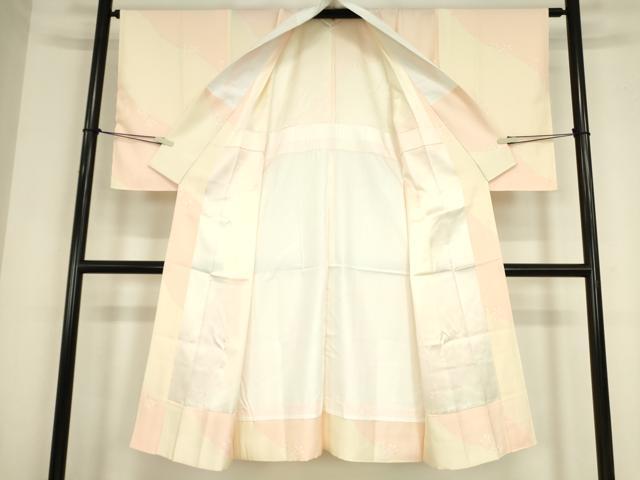 平和屋着物●長襦袢　無双仕立て　草花文　正絹　逸品　DABC3559az