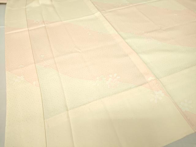 平和屋着物●長襦袢　無双仕立て　草花文　正絹　逸品　DABC3559az