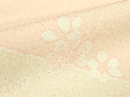 平和屋着物●長襦袢　無双仕立て　草花文　正絹　逸品　DABC3559az