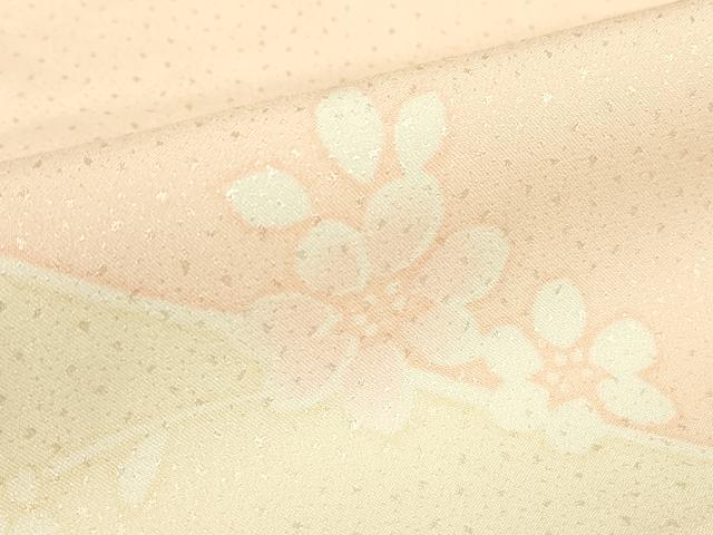 平和屋着物●長襦袢　無双仕立て　草花文　正絹　逸品　DABC3559az