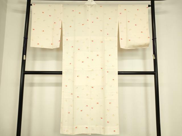 平和屋着物●長襦袢　無双仕立て　鴛鴦文　正絹　逸品　DABC3560az