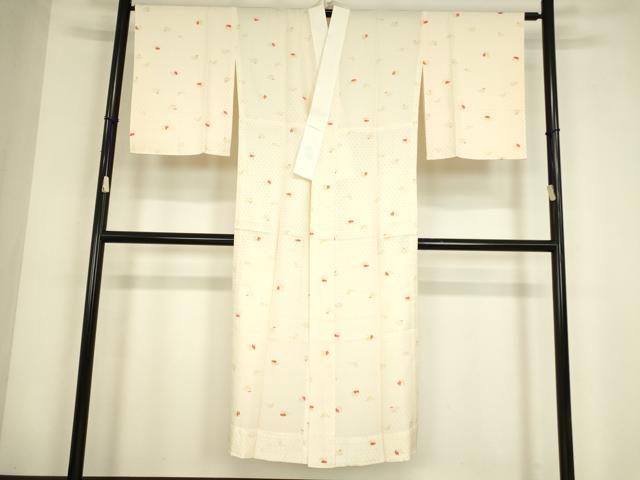 平和屋着物●長襦袢　無双仕立て　鴛鴦文　正絹　逸品　DABC3560az