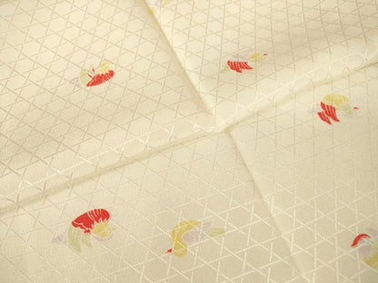 平和屋着物●長襦袢　無双仕立て　鴛鴦文　正絹　逸品　DABC3560az