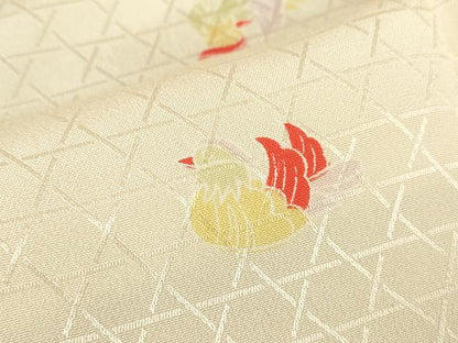 平和屋着物●長襦袢　無双仕立て　鴛鴦文　正絹　逸品　DABC3560az