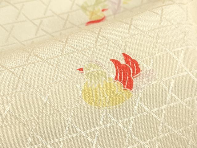 平和屋着物●長襦袢　無双仕立て　鴛鴦文　正絹　逸品　DABC3560az