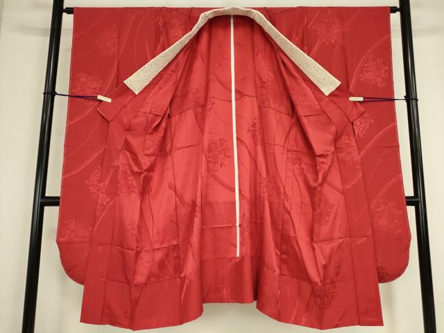 平和屋着物●振袖用長襦袢　無双仕立て　花束文　金彩　正絹　逸品　DABC3571az