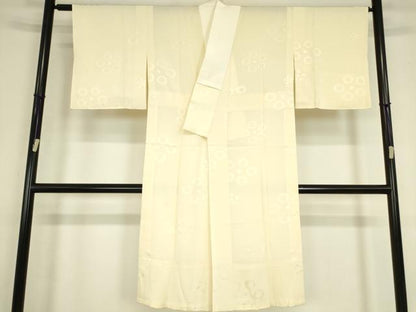 平和屋着物●長襦袢　無双仕立て　梅文　正絹　逸品　DABC3574az