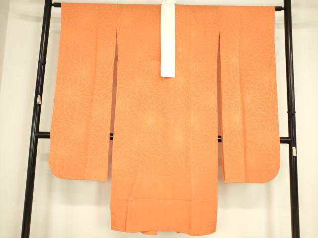 平和屋着物●振袖用長襦袢　無双仕立て　菊尽くし　正絹　逸品　DABC3576az