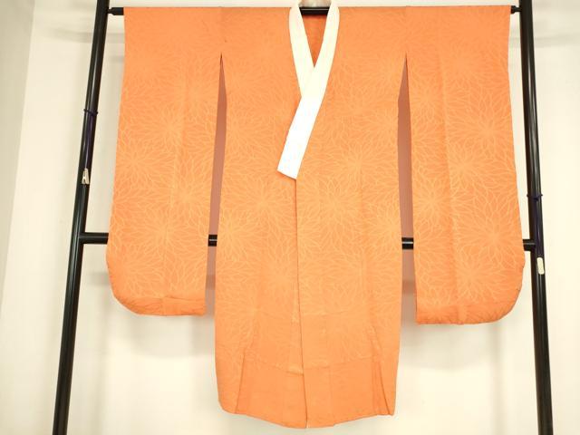 平和屋着物●振袖用長襦袢　無双仕立て　菊尽くし　正絹　逸品　DABC3576az
