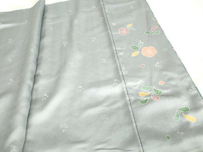 平和屋着物●訪問着　鴛鴦牡丹文　金彩　正絹　逸品　DABC3580az
