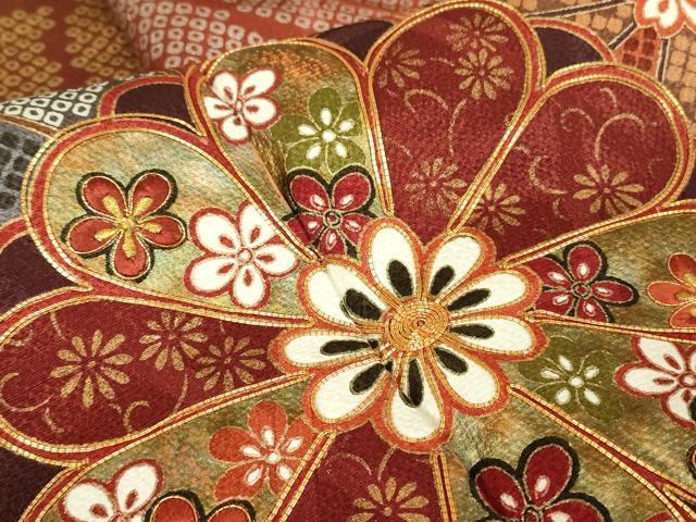 平和屋着物●豪華振袖　駒刺繍　菊文　金彩　正絹　逸品　DABC3585az