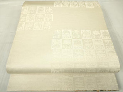 平和屋着物▼両面 六通柄袋帯 名所百選 桂離宮 金銀糸 正絹 逸品 DABC3606az