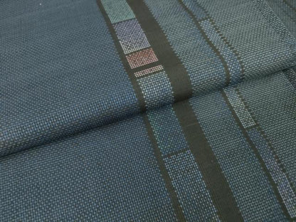 平和屋着物●本場大島紬　9マルキ　変わり縞　正絹　逸品　DABC3622az