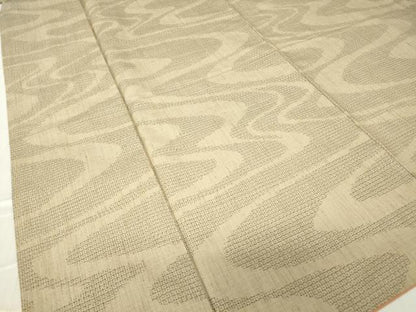 平和屋着物●結城紬　流水文　80亀甲　正絹　逸品　DABC3624az