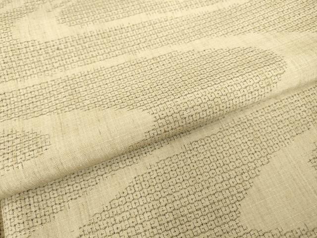 平和屋着物●結城紬　流水文　80亀甲　正絹　逸品　DABC3624az