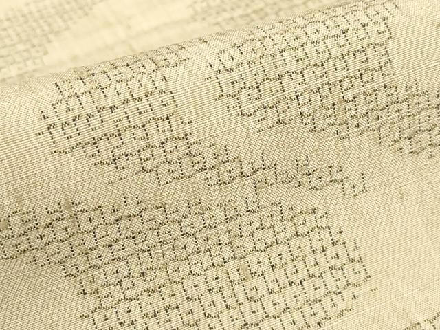 平和屋着物●結城紬　流水文　80亀甲　正絹　逸品　DABC3624az
