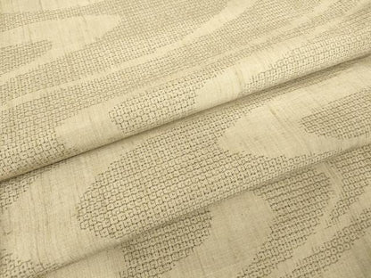 平和屋着物●結城紬　流水文　80亀甲　正絹　逸品　DABC3624az