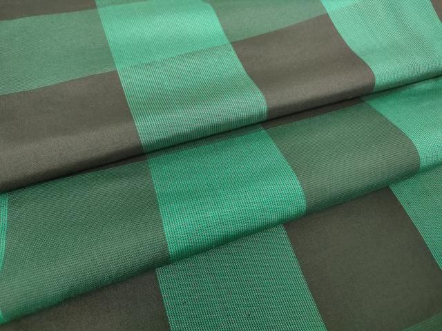 平和屋着物●本場大島紬　格子　正絹　逸品　DABC3626az