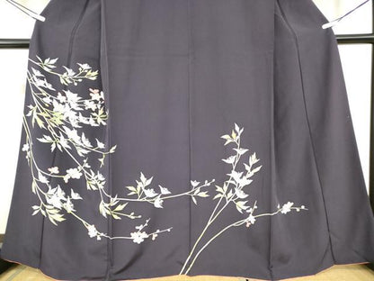 平和屋着物●訪問着　友禅　枝花文　正絹　逸品　DABC3643az